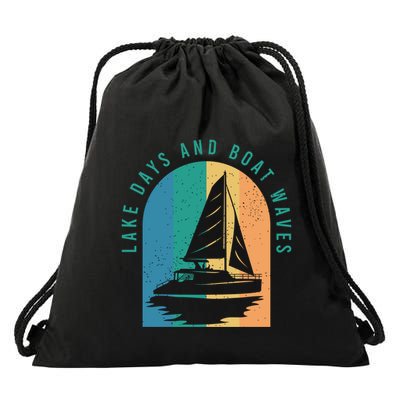 Funny Boating Clothing For A Lover Of Boating Gift Drawstring Bag