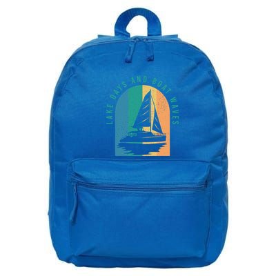 Funny Boating Clothing For A Lover Of Boating Gift 16 in Basic Backpack