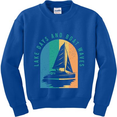 Funny Boating Clothing For A Lover Of Boating Gift Kids Sweatshirt