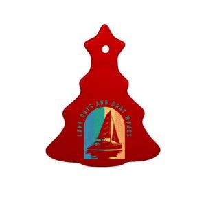 Funny Boating Clothing For A Lover Of Boating Gift Ceramic Tree Ornament