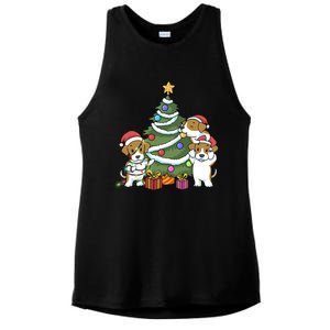 Funny Beagle Christmas Funny Gift Ladies PosiCharge Tri-Blend Wicking Tank