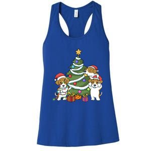 Funny Beagle Christmas Funny Gift Women's Racerback Tank