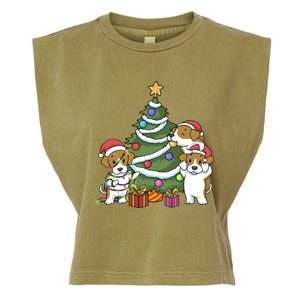 Funny Beagle Christmas Funny Gift Garment-Dyed Women's Muscle Tee