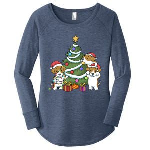 Funny Beagle Christmas Funny Gift Women's Perfect Tri Tunic Long Sleeve Shirt