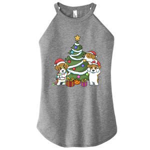 Funny Beagle Christmas Funny Gift Women's Perfect Tri Rocker Tank