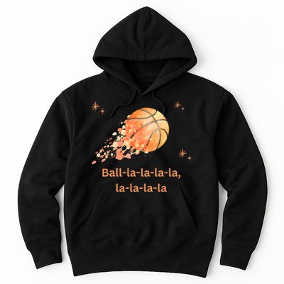 Funny Basketball Christmas Xmas Holiday Hoops Ball La La Hoodie
