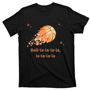 Funny Basketball Christmas Xmas Holiday Hoops Ball La La T-Shirt