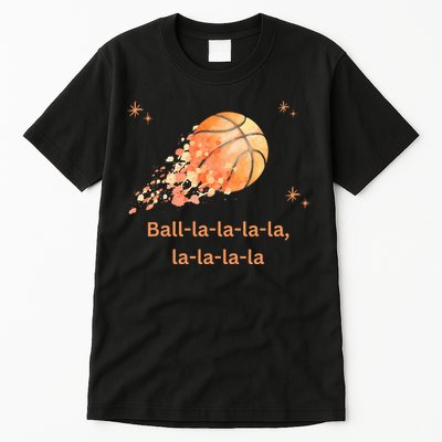 Funny Basketball Christmas Xmas Holiday Hoops Ball La La Tall T-Shirt