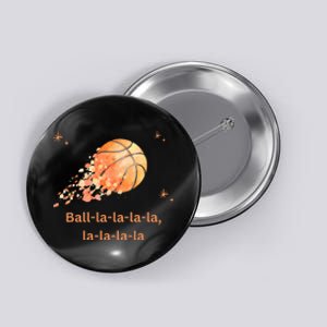 Funny Basketball Christmas Xmas Holiday Hoops Ball La La Button