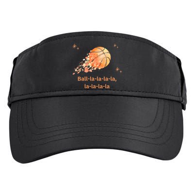 Funny Basketball Christmas Xmas Holiday Hoops Ball La La Adult Drive Performance Visor