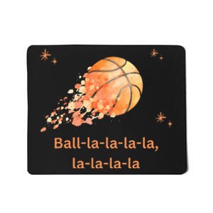 Funny Basketball Christmas Xmas Holiday Hoops Ball La La Mousepad