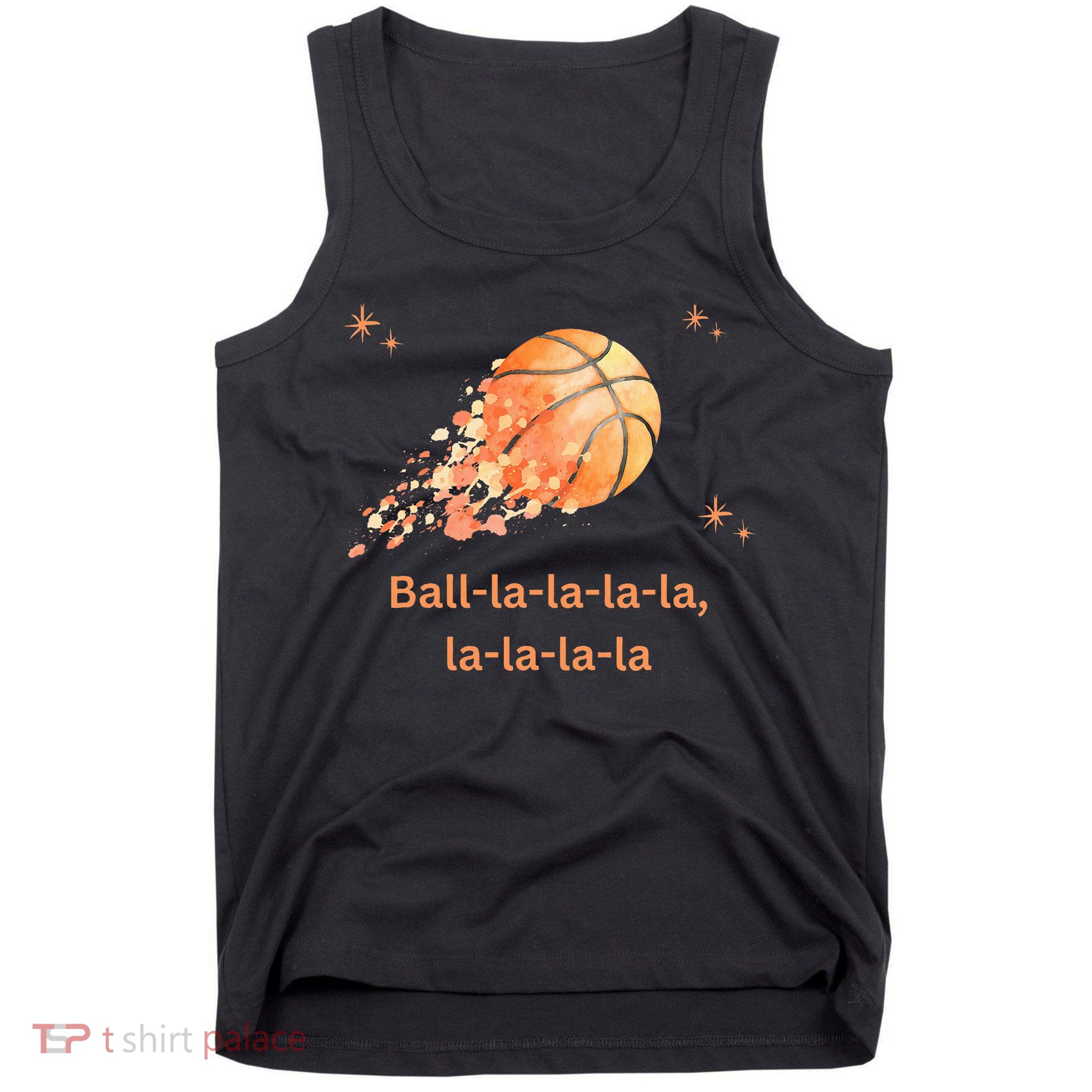 Funny Basketball Christmas Xmas Holiday Hoops Ball La La Tank Top