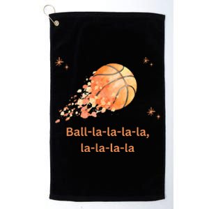 Funny Basketball Christmas Xmas Holiday Hoops Ball La La Platinum Collection Golf Towel