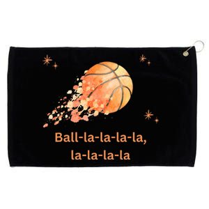 Funny Basketball Christmas Xmas Holiday Hoops Ball La La Grommeted Golf Towel