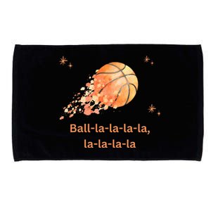 Funny Basketball Christmas Xmas Holiday Hoops Ball La La Microfiber Hand Towel