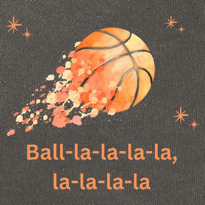 Funny Basketball Christmas Xmas Holiday Hoops Ball La La Cotton Canvas Backpack