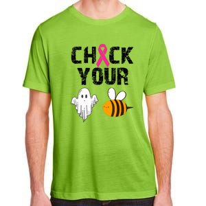 Funny Breast Cancer Check Your Boo Bees Halloween Gift Adult ChromaSoft Performance T-Shirt