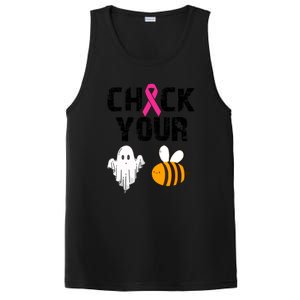 Funny Breast Cancer Check Your Boo Bees Halloween Gift PosiCharge Competitor Tank