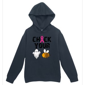 Funny Breast Cancer Check Your Boo Bees Halloween Gift Urban Pullover Hoodie