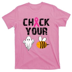 Funny Breast Cancer Check Your Boo Bees Halloween Gift T-Shirt