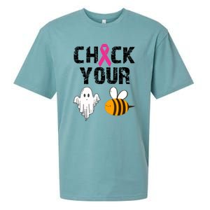 Funny Breast Cancer Check Your Boo Bees Halloween Gift Sueded Cloud Jersey T-Shirt