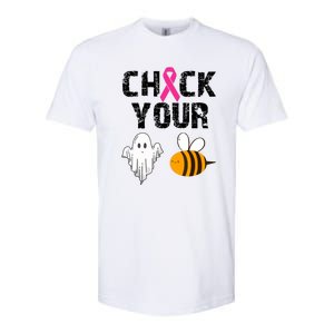 Funny Breast Cancer Check Your Boo Bees Halloween Gift Softstyle CVC T-Shirt