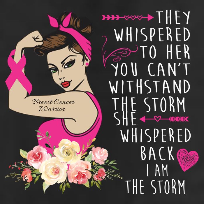 Fight Breast Cancer Quote Messy Bun Hat