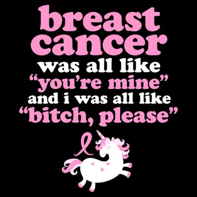 Funny Breast Cancer Survivor Bitch Please Unicorn T-Shirt