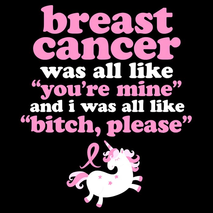 Funny Breast Cancer Survivor Bitch Please Unicorn Drawstring Bag