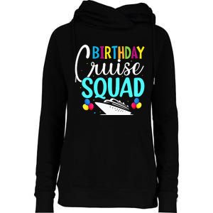 Funny Birthday Cruise Squad Cruising Ship Vacation Party Womens Funnel Neck Pullover Hood