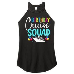 Funny Birthday Cruise Squad Cruising Ship Vacation Party Women's Perfect Tri Rocker Tank