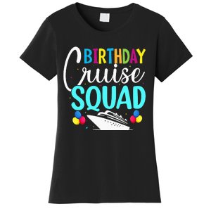 Funny Birthday Cruise Squad Cruising Ship Vacation Party Women's T-Shirt