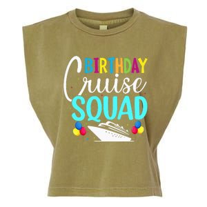 Funny Birthday Cruise Squad Cruising Ship Vacation Party Garment-Dyed Women's Muscle Tee