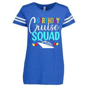 Funny Birthday Cruise Squad Cruising Ship Vacation Party Enza Ladies Jersey Football T-Shirt