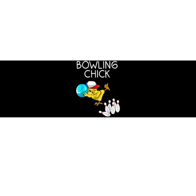 Funny Bowling Cute Bowling Chick Sports Athlete Bumper Sticker