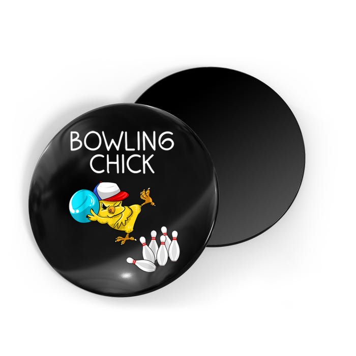 Funny Bowling Cute Bowling Chick Sports Athlete Magnet