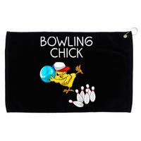 Funny Bowling Cute Bowling Chick Sports Athlete Grommeted Golf Towel