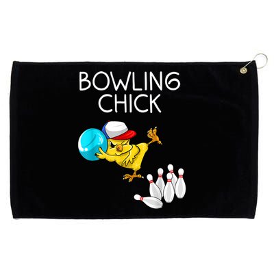 Funny Bowling Cute Bowling Chick Sports Athlete Grommeted Golf Towel