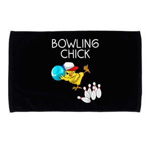 Funny Bowling Cute Bowling Chick Sports Athlete Microfiber Hand Towel