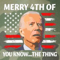 Funny Biden Confused Merry Happy 4th Of You Know Legacy Tie Dye Trucker Hat