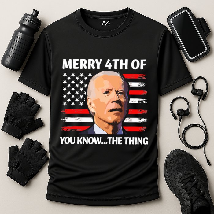 Funny Biden Confused Merry Happy 4th Of You Know Performance Shirt