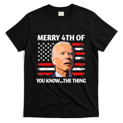 Funny Biden Confused Merry Happy 4th Of You Know T-Shirt
