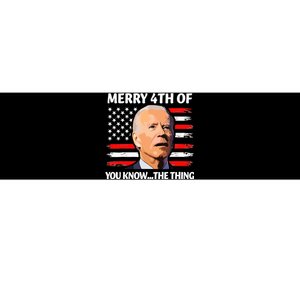 Funny Biden Confused Merry Happy 4th Of You Know Bumper Sticker