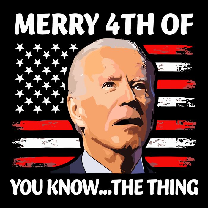 Funny Biden Confused Merry Happy 4th Of You Know 7-Panel Snapback Hat