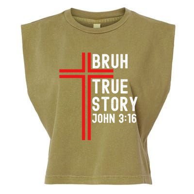 Funny Bruh Christian Jesus Witness Scripture Gift Garment-Dyed Women's Muscle Tee