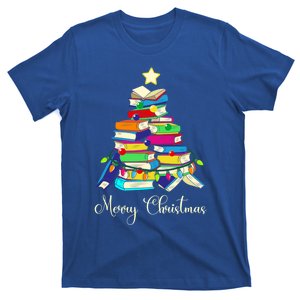 Funny Book Christmas Tree Merry Christmas Gift T-Shirt