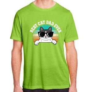 Funny Best Cat Dad Ever Gift Adult ChromaSoft Performance T-Shirt