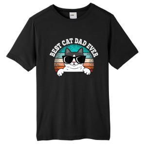 Funny Best Cat Dad Ever Gift Tall Fusion ChromaSoft Performance T-Shirt