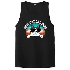 Funny Best Cat Dad Ever Gift PosiCharge Competitor Tank