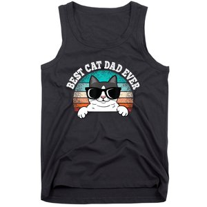 Funny Best Cat Dad Ever Gift Tank Top